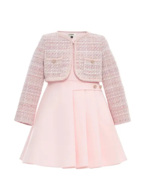 Dress & Fleur Florel tweed jurk set