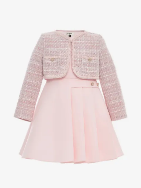 Dress & Fleur Florel tweed-embellished dress set