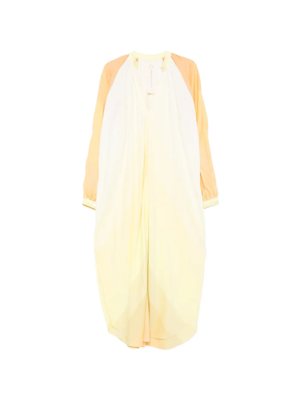 Marrakshi Life V-neck long-sleeve maxi dress - Giallo