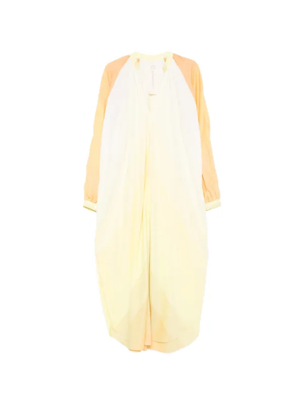 Marrakshi Life V-neck Long-sleeve Maxi Dress in Yellow