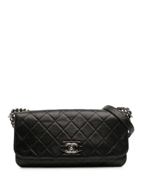 CHANEL Pre-Owned 2012 Quilted Lambskin Boy Accordion Flap crossbody bag