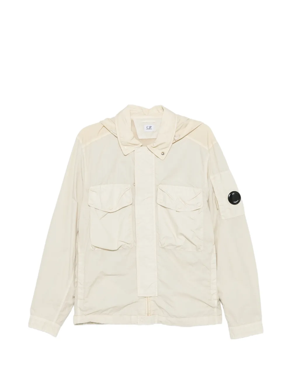 C.P. Company hooded overshirt - Nude