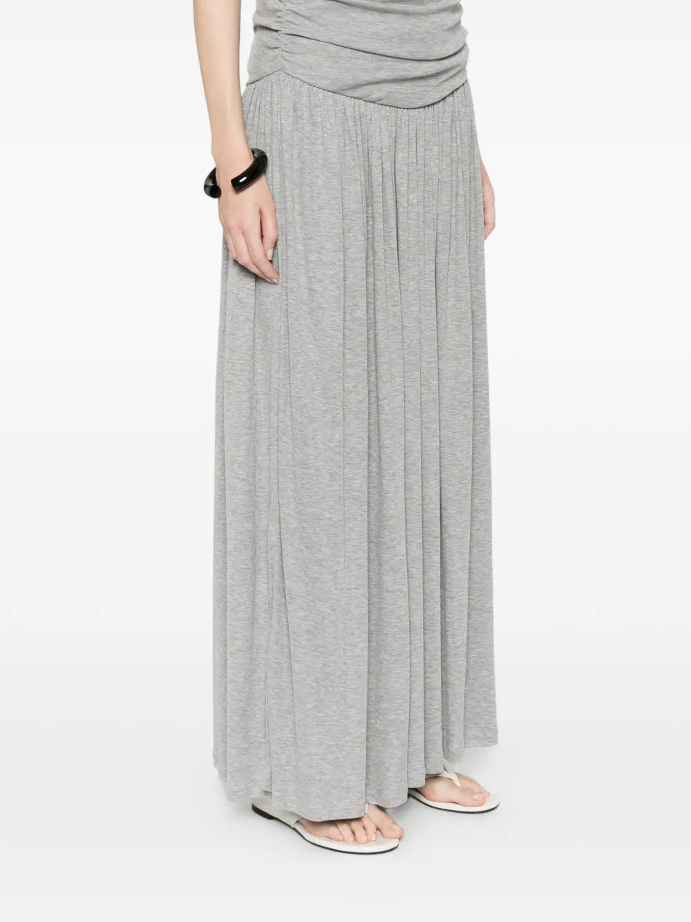  Aya Muse Gathered Maxi Skirt - Grey 