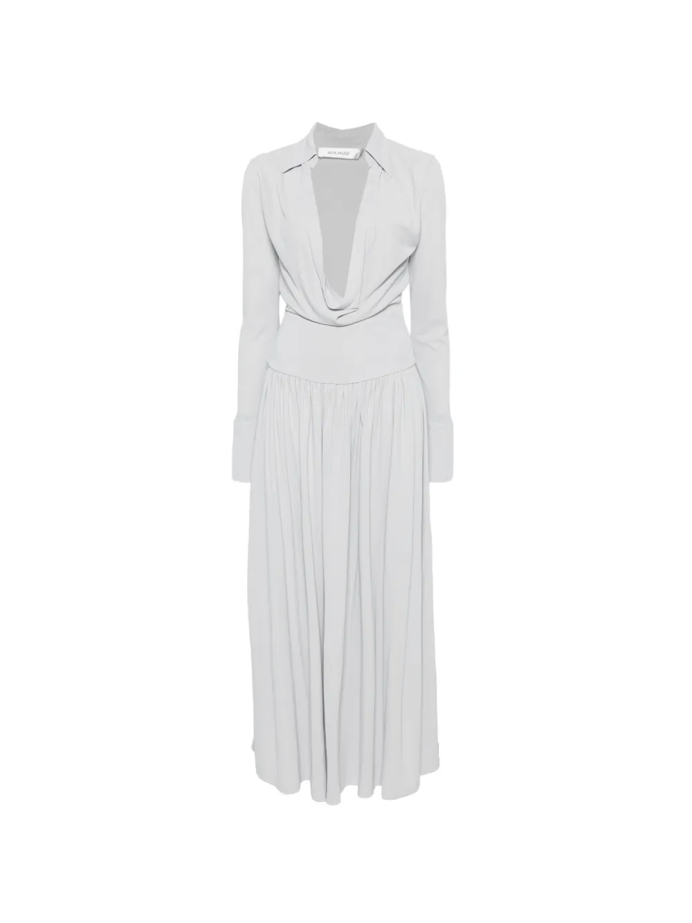 Aya Muse draped maxi dress - Blu