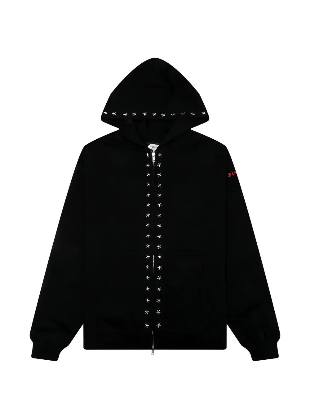 Pleasures Zero Studded dane hoodie - Nero