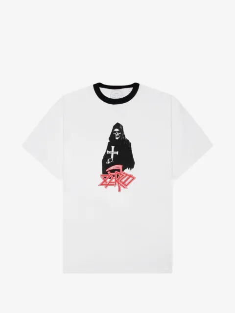 Pleasures t-shirt graphique Reaper à col rond contrastant