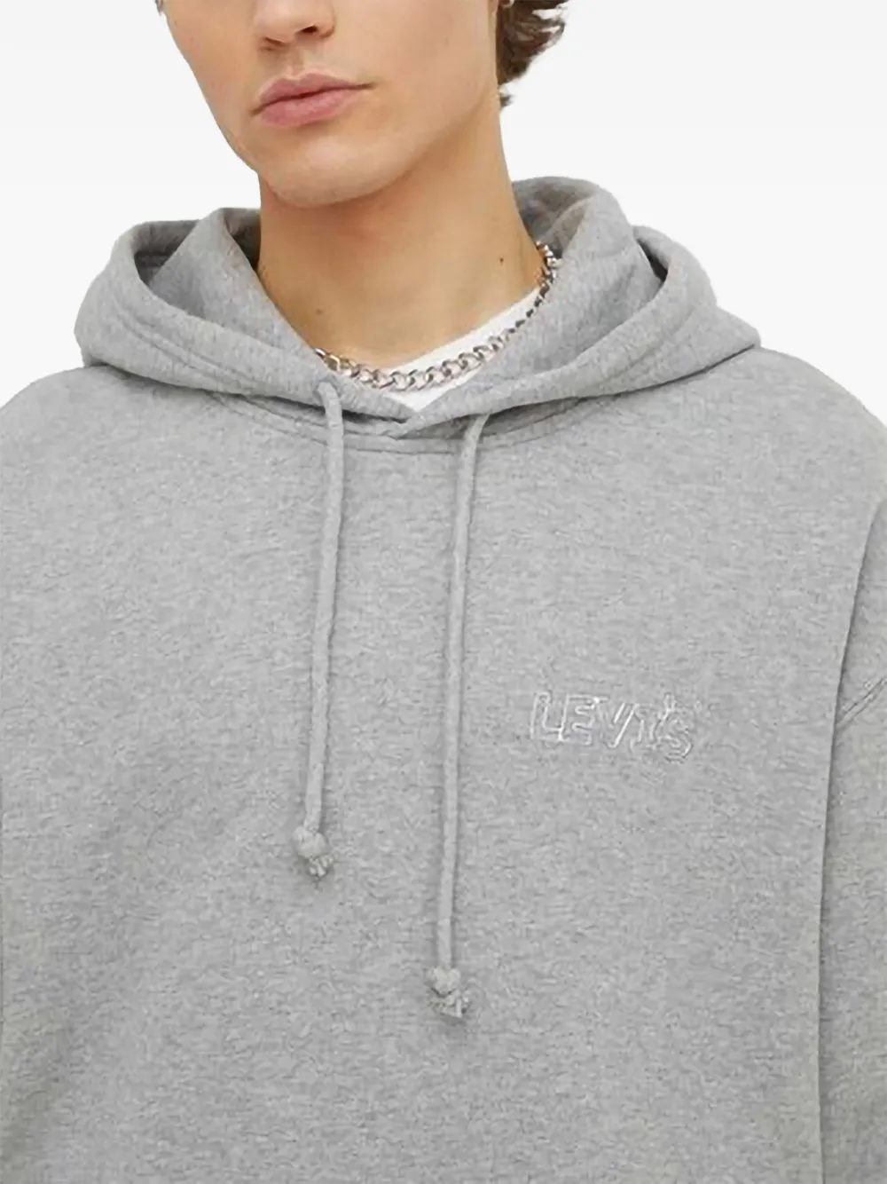 Levi's logo-detail hoodie Grijs