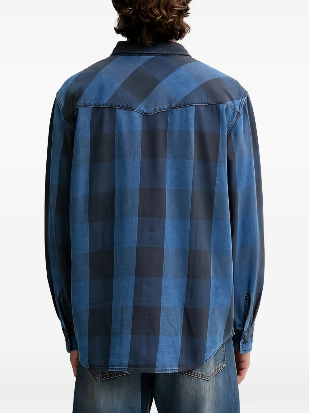 Levi's Geruit overhemd met borstzak Blauw