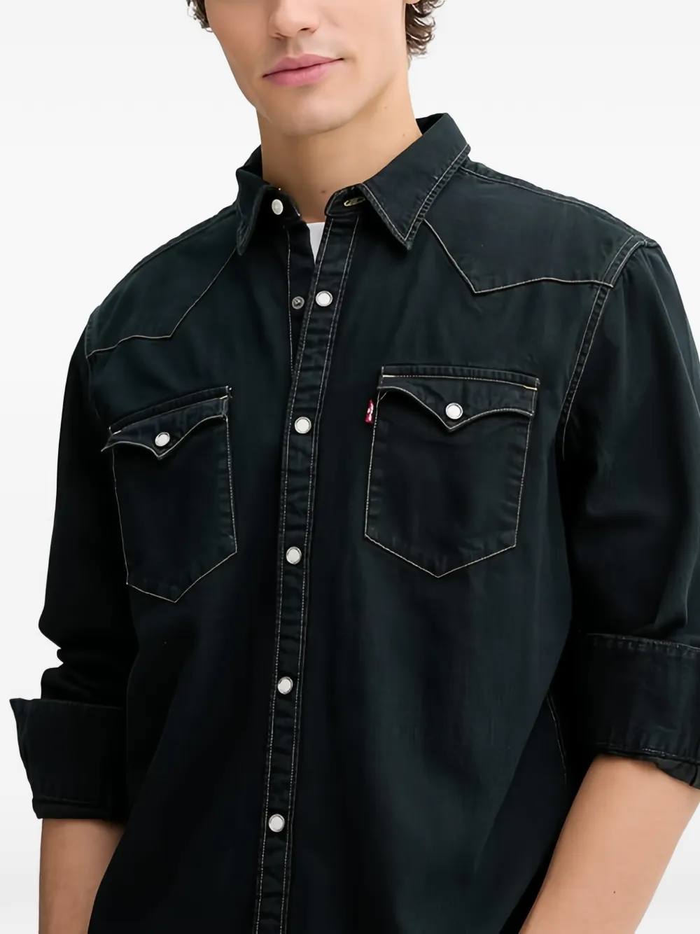 Levi's Overhemd met borstzak Groen