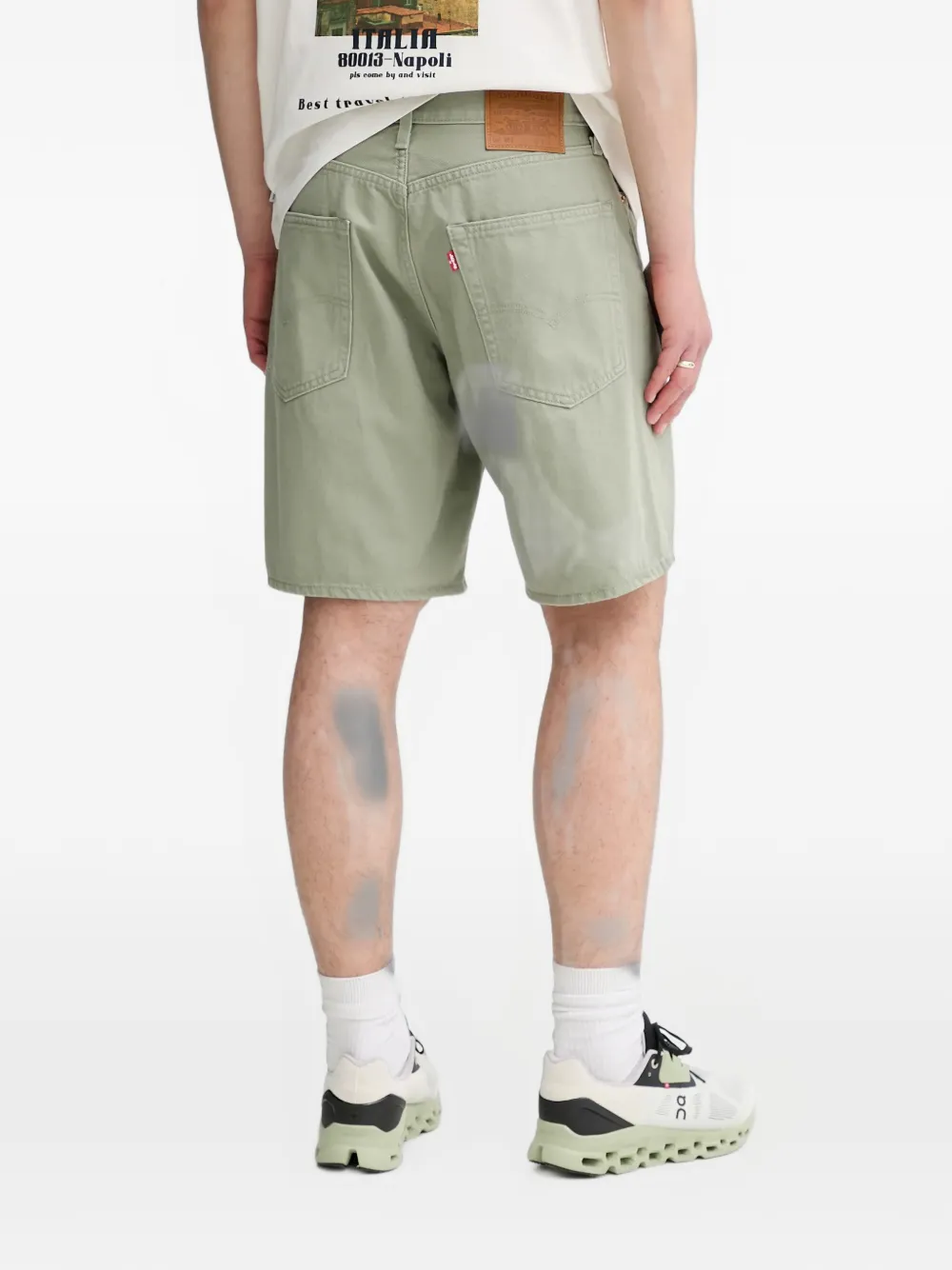 Levi's 468 shorts met zak met riemlussen Groen