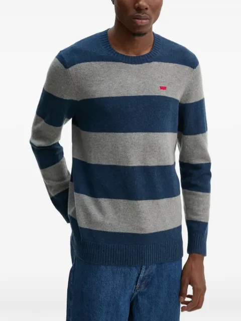 Levi's Original Housemark striped logo-patch sweater
