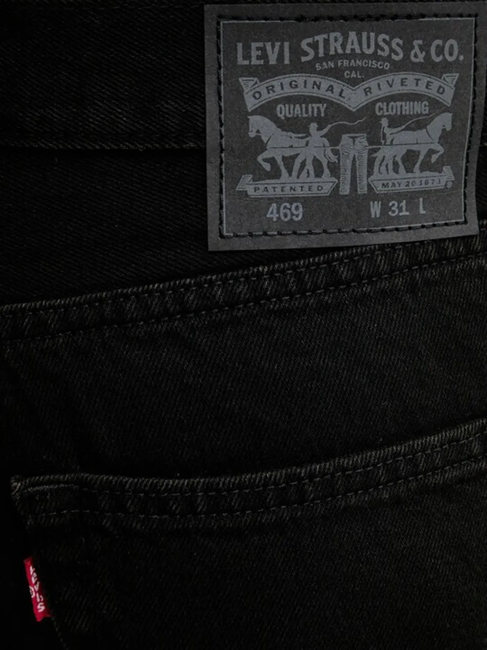 Levi's Shorts met patch op de achterkant Zwart