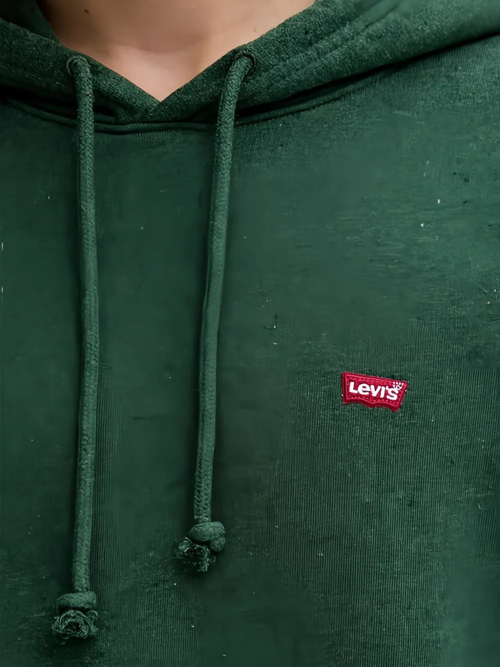 Levi's Hoodie met opgestikte zak Groen