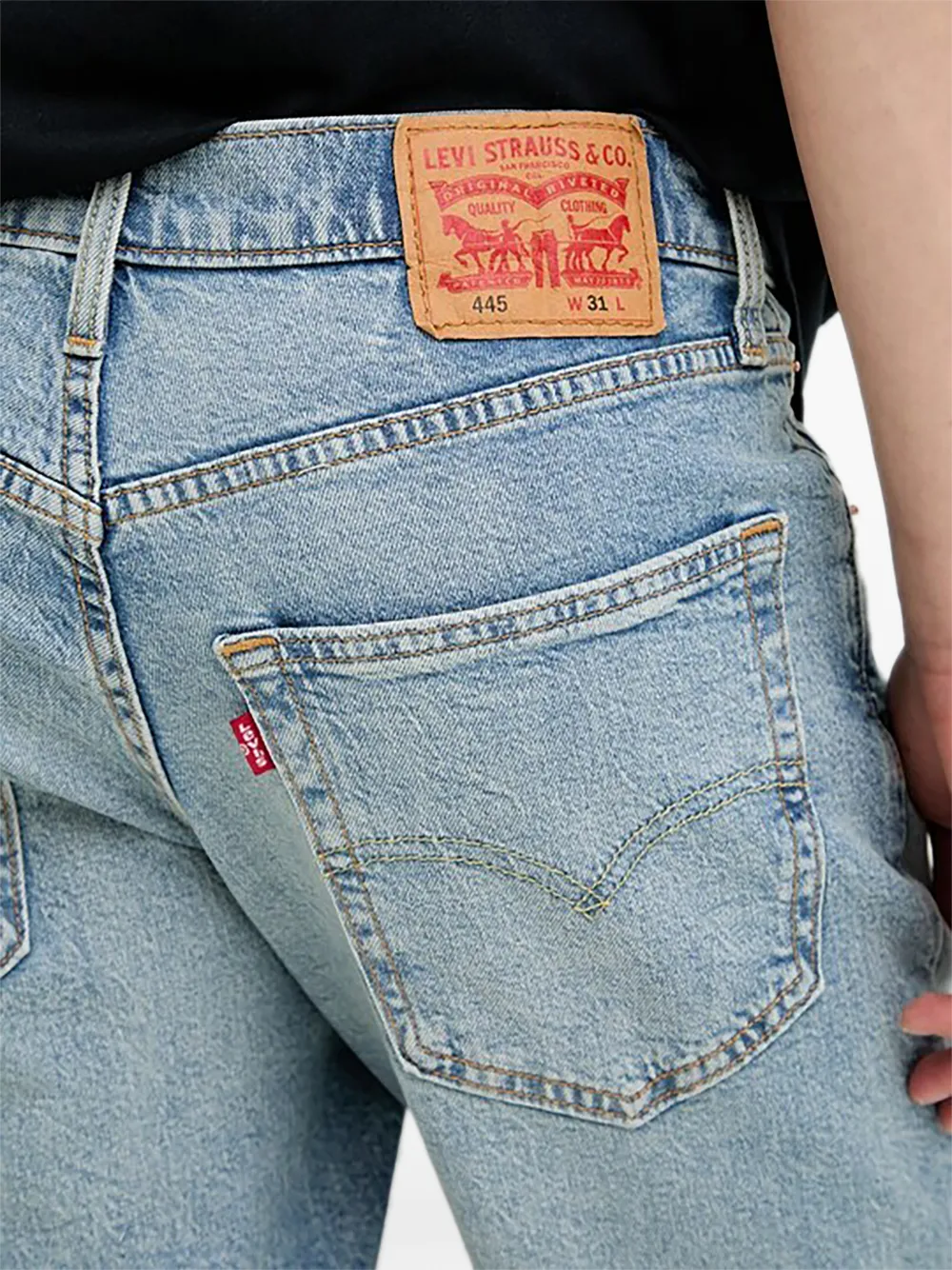 Levi's Denim shorts met zakken Blauw