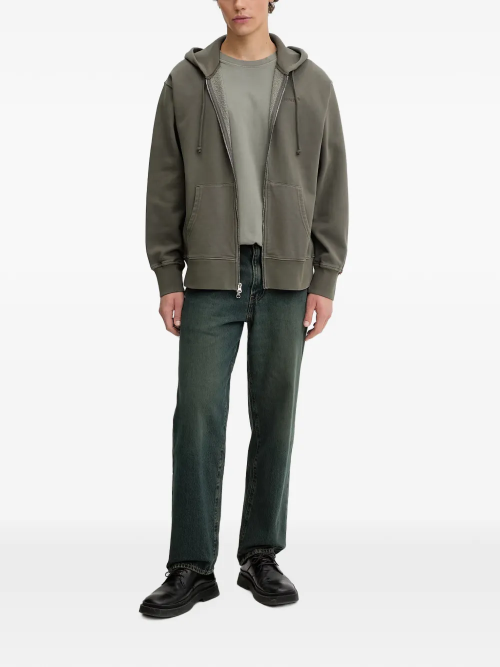 Levi's Authentic zip hoodie Groen