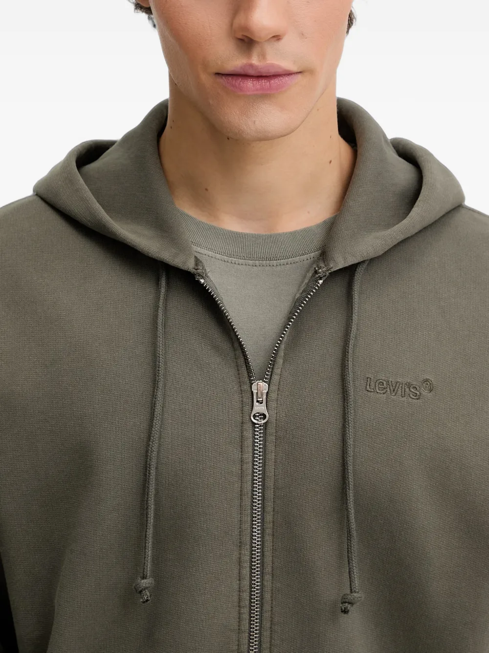 Levi's Authentic zip hoodie Groen