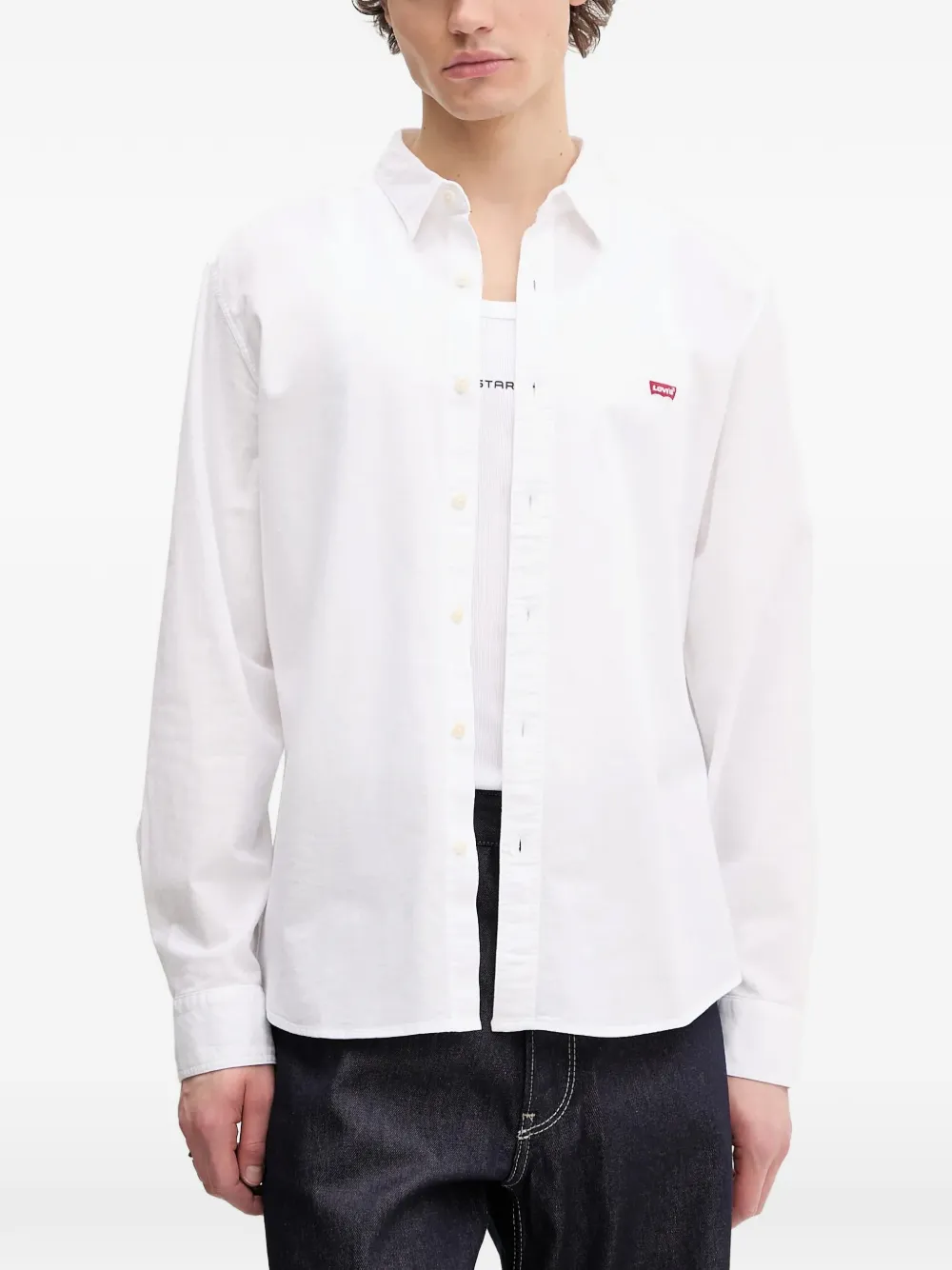 Levi's Battery Housemark slim fit shirt - Bianco