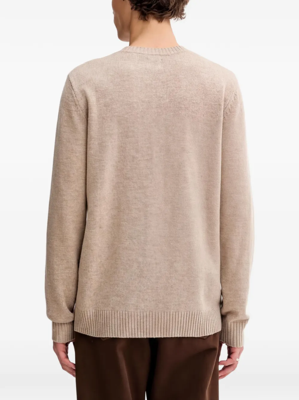 Levi's Trui met geborduurd logo en ronde hals Beige