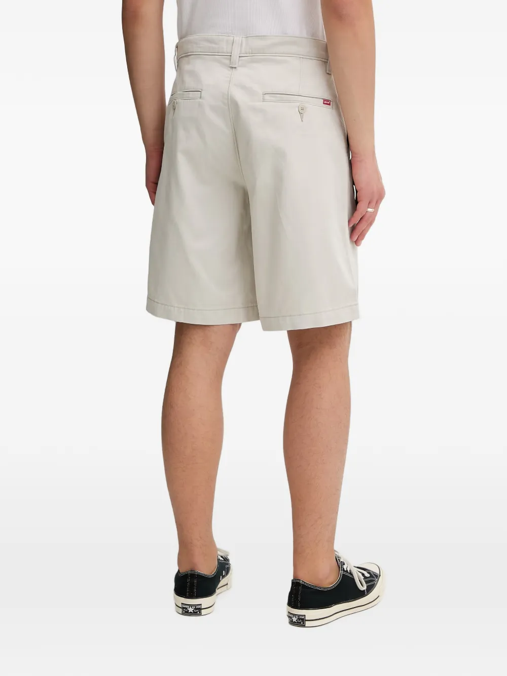Levi's Geplooide shorts met knopen Wit