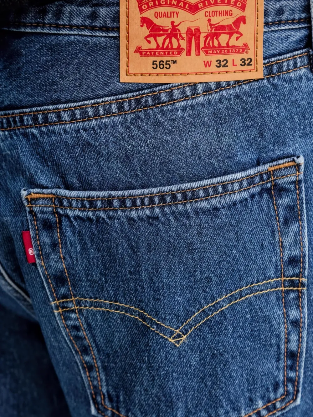 Levi's 565 Loose straight jeans Blauw