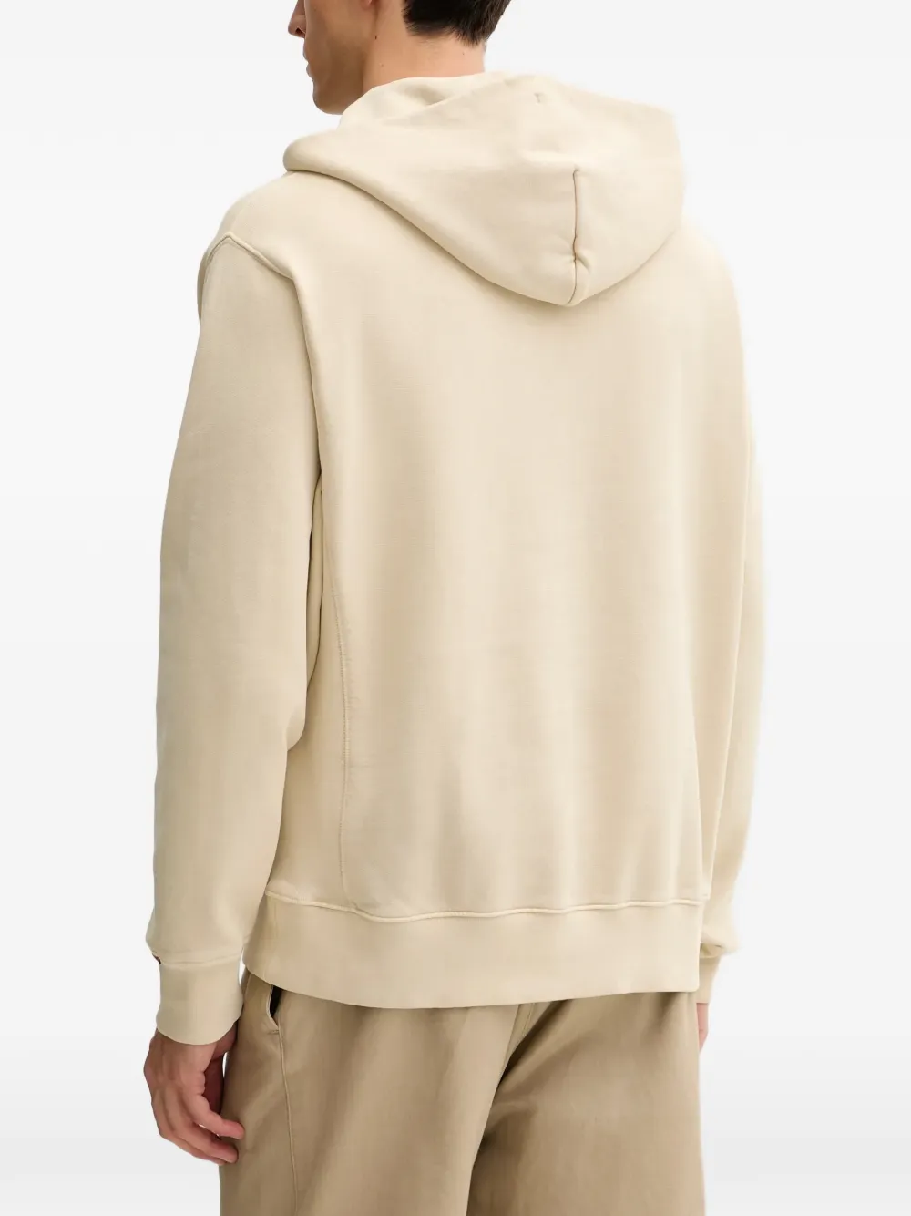 Levi's logo-embroidered hoodie Beige