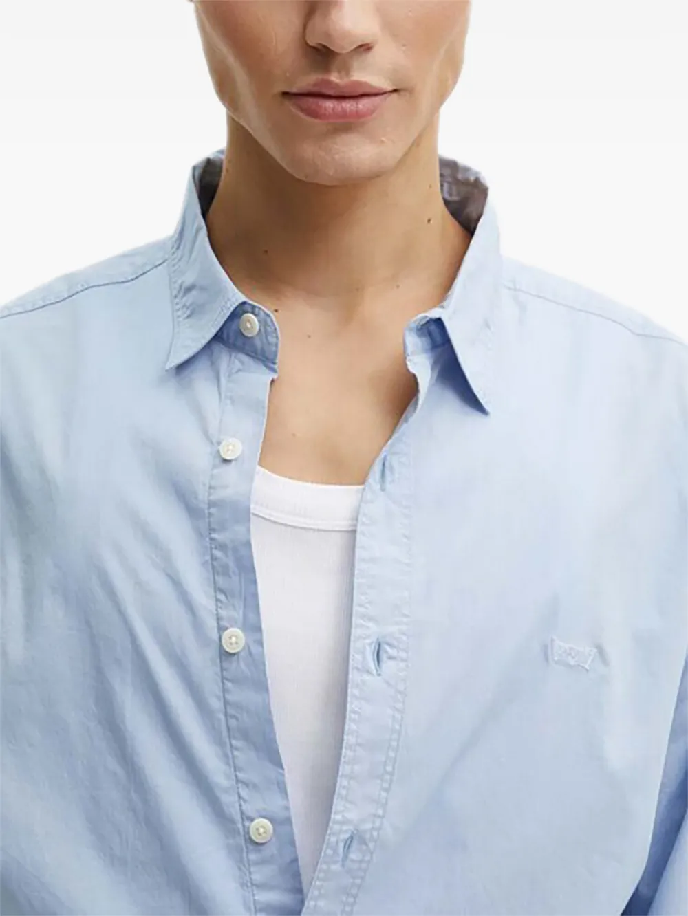 Levi's Relaxed Button Down Shirt In Blue