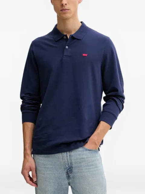 Levi's Housemark logo-patch long-sleeve polo shirt