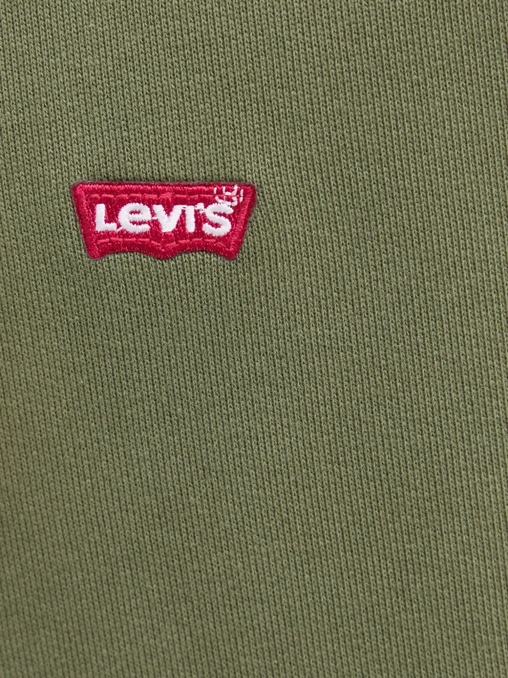 Levi's logo-patch drawstring hoodie Groen