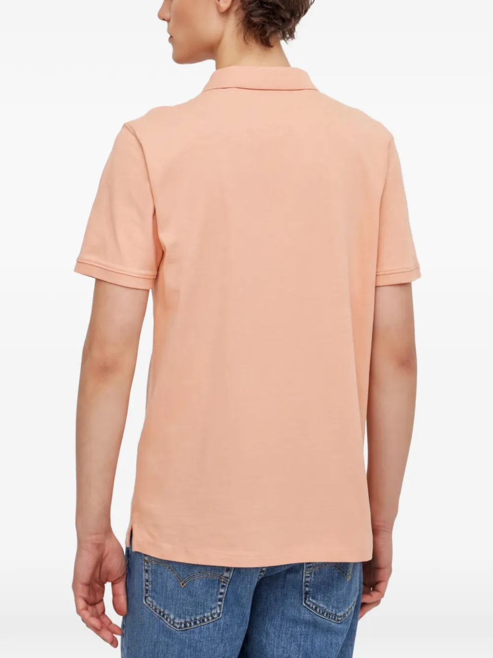 Levi's Slim-fit poloshirt Oranje