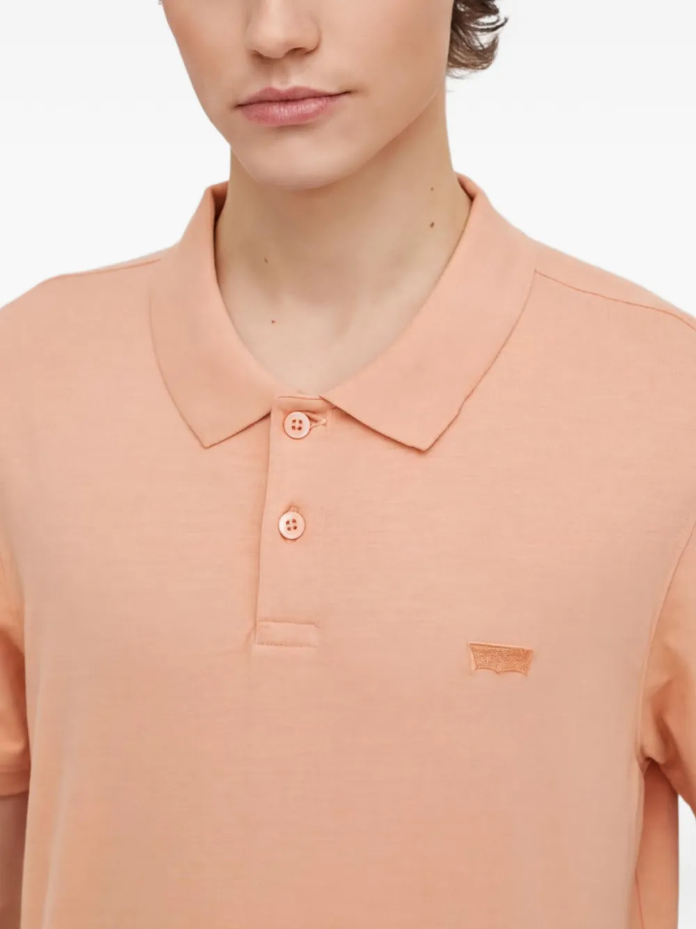 Levi's Slim-fit poloshirt Oranje