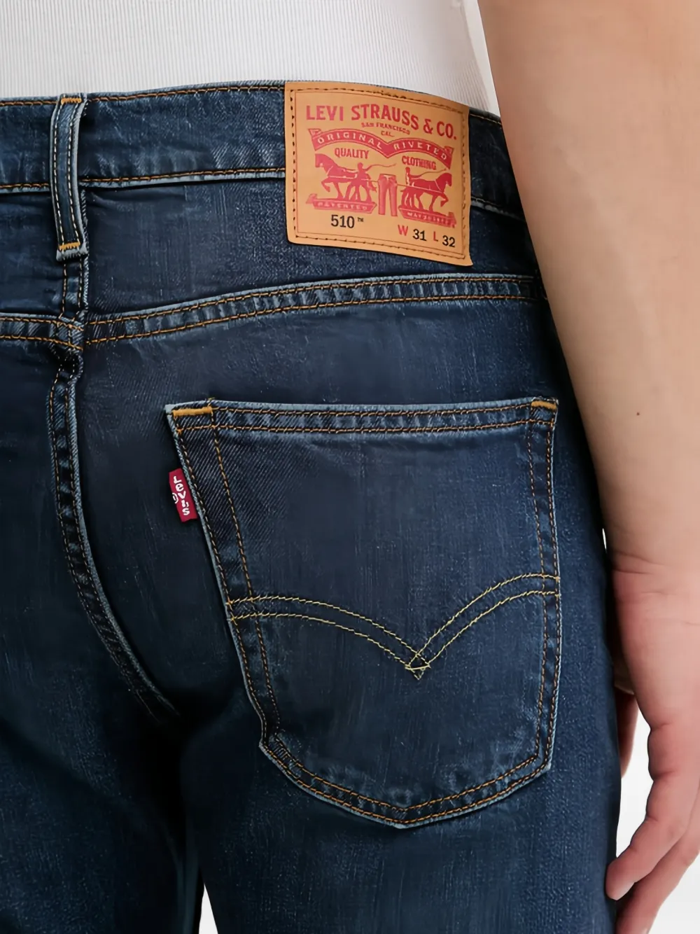 Levi's Slim-fit denim jeans Blauw