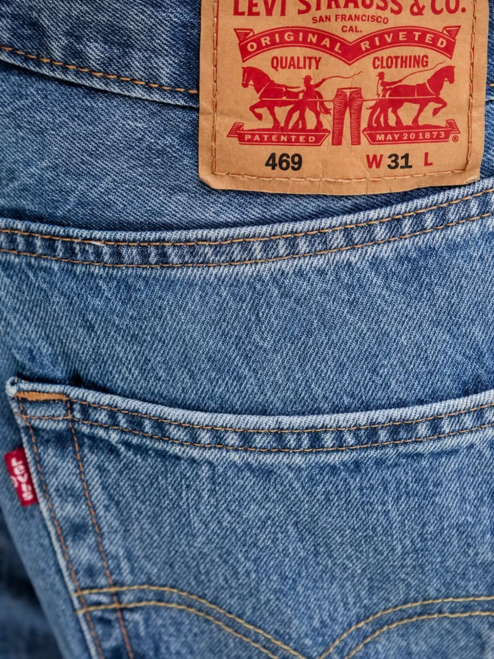 Levi's Denim shorts met zakken Blauw