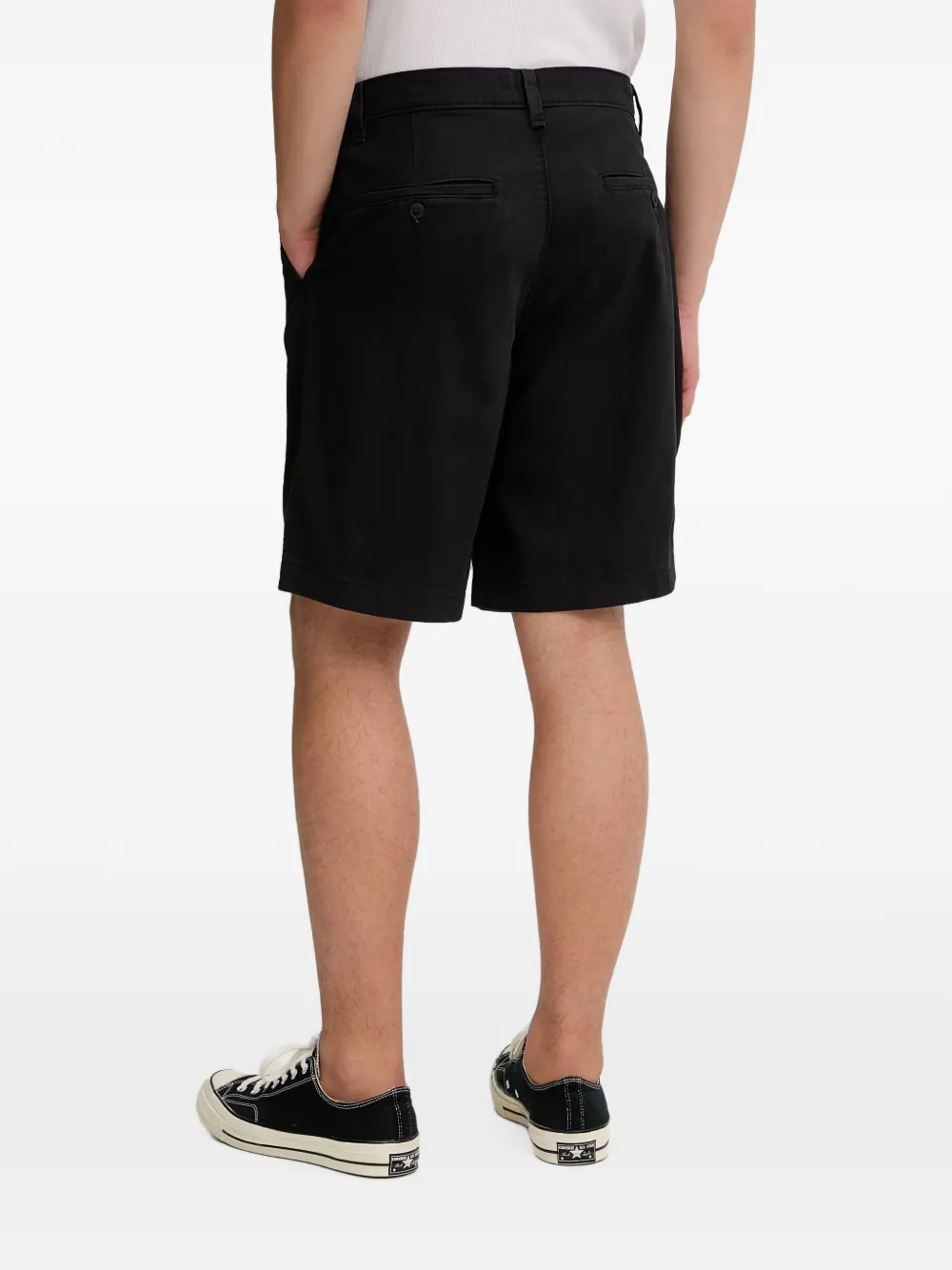 Levi's Shorts met geplooid detail Zwart