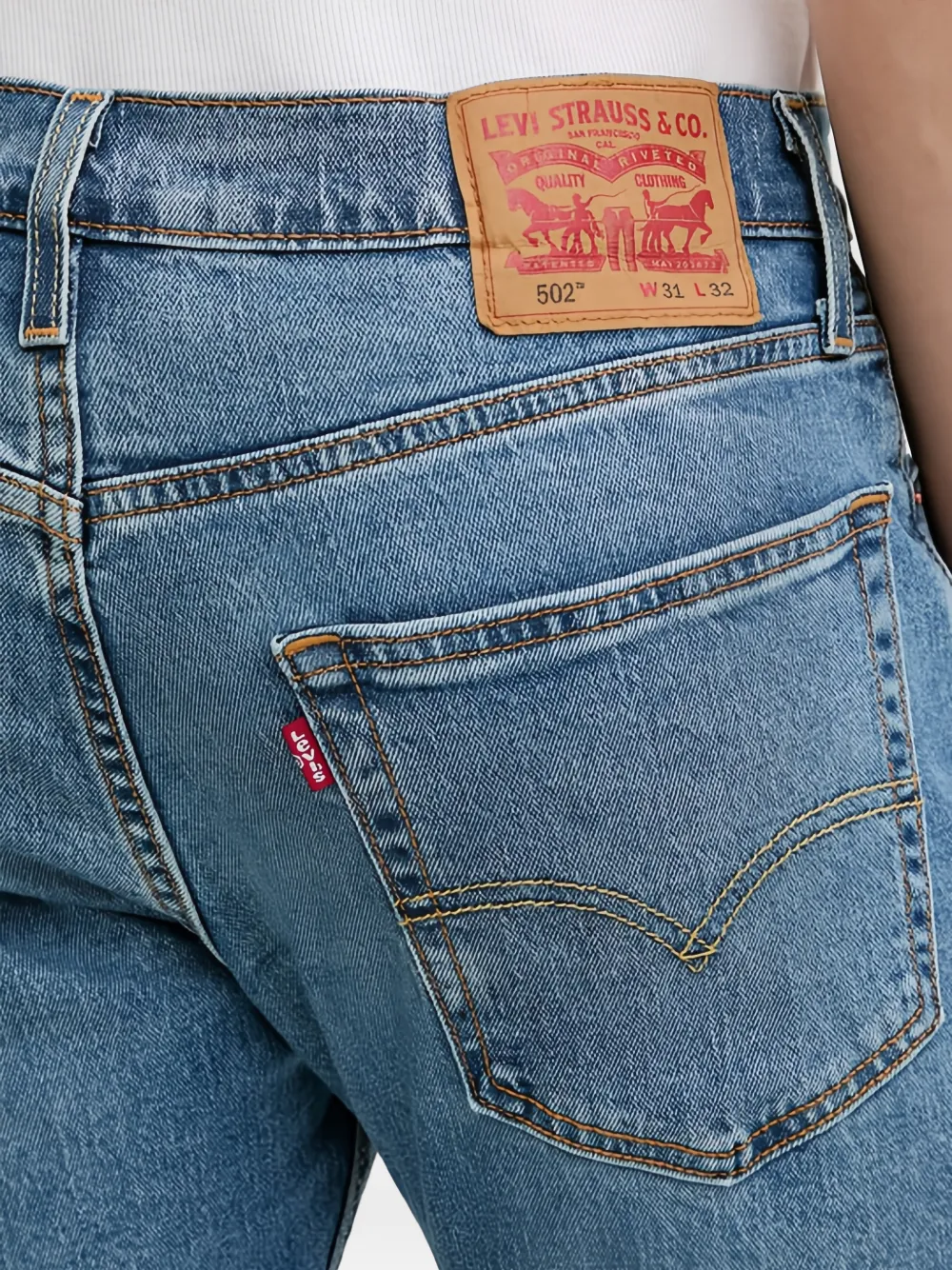 Levi's Jeans met logopatch Blauw