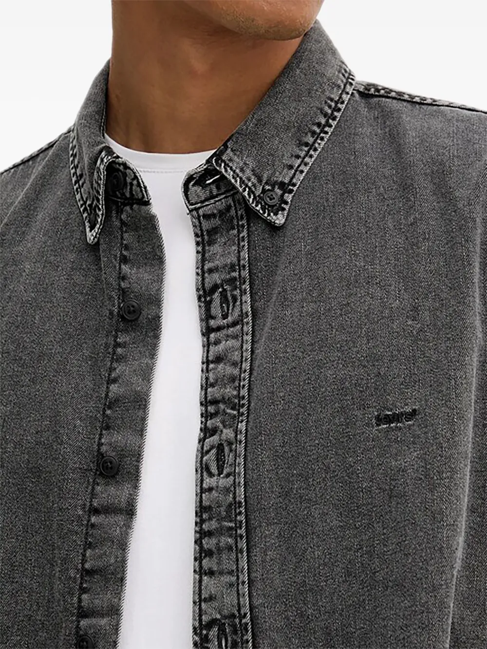 Levi's Katoenen overhemd Grijs