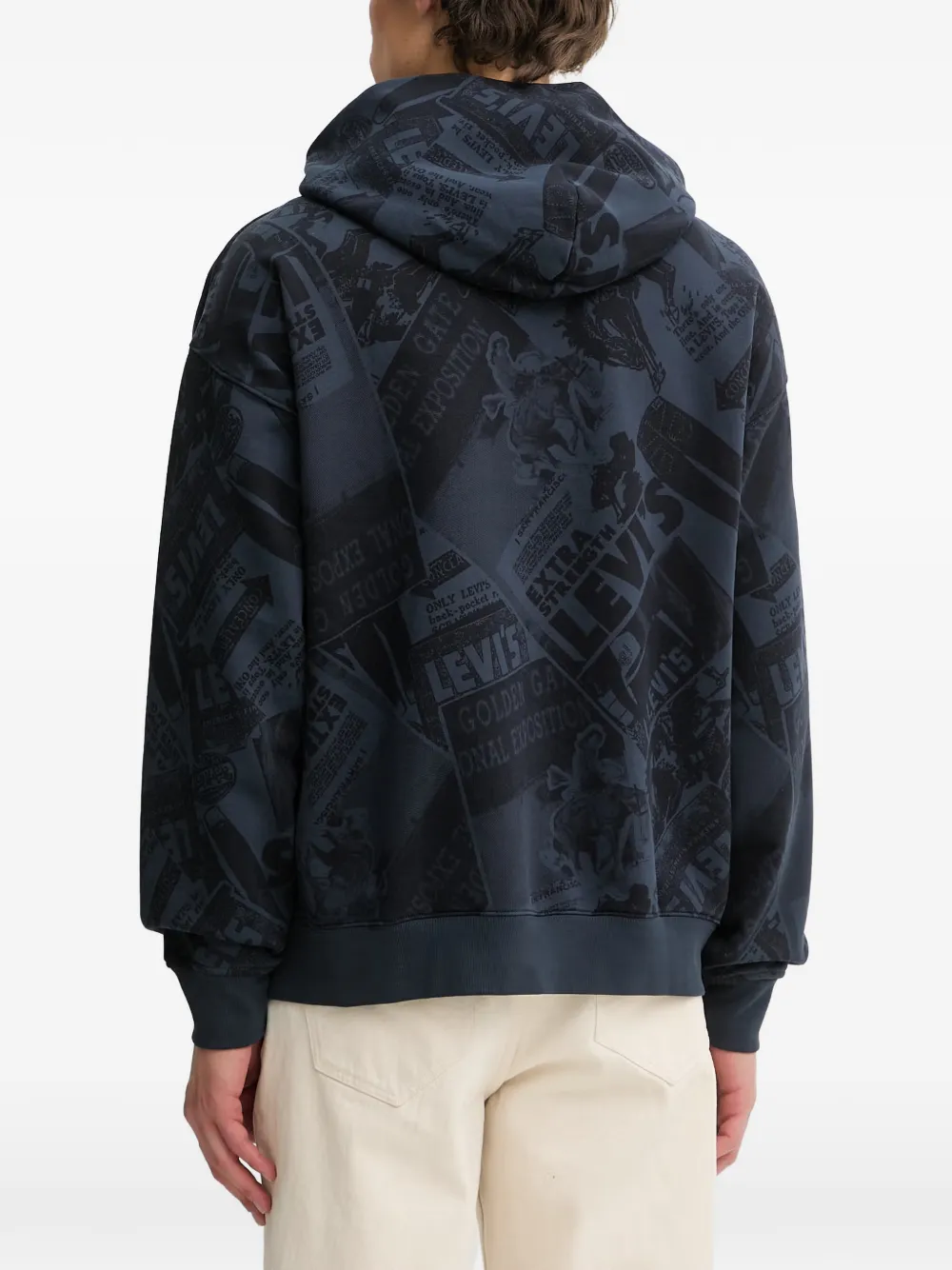 Levi's Sunset printed hoodie Blauw