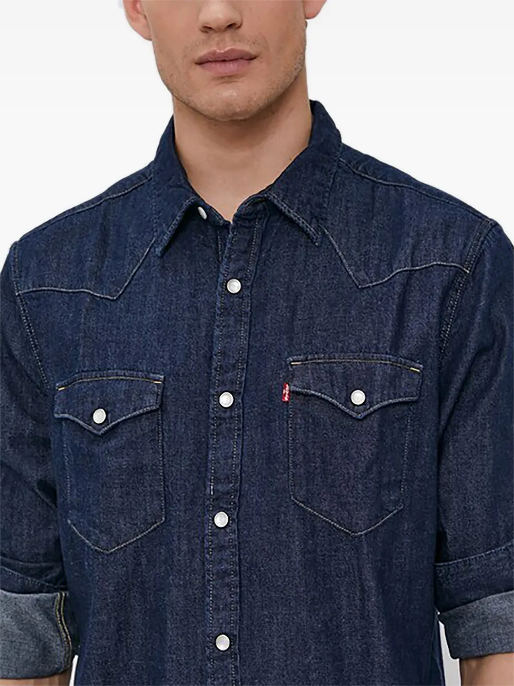 Levi's Denim overhemd Blauw