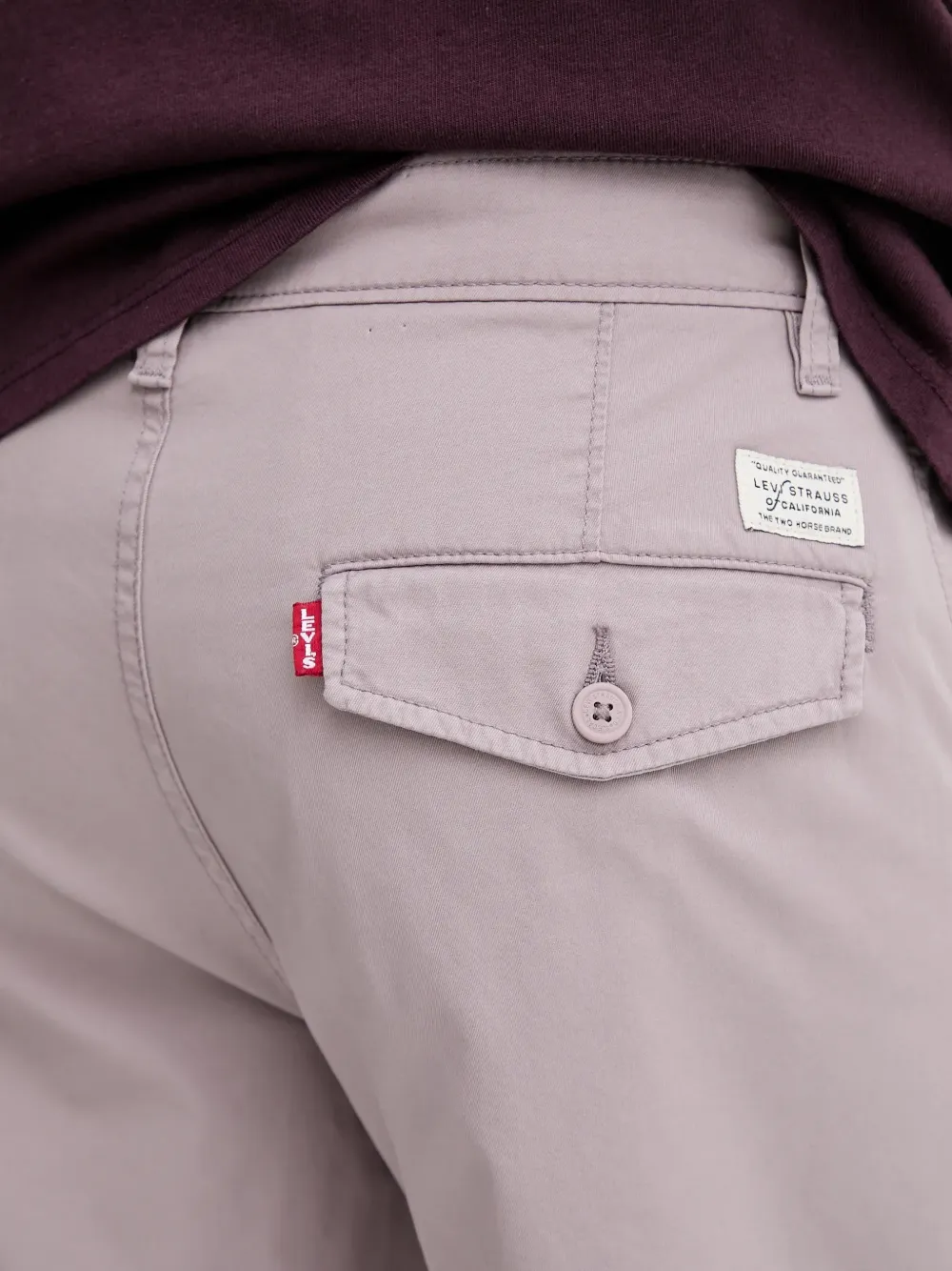 Levi's button pocket shorts Paars