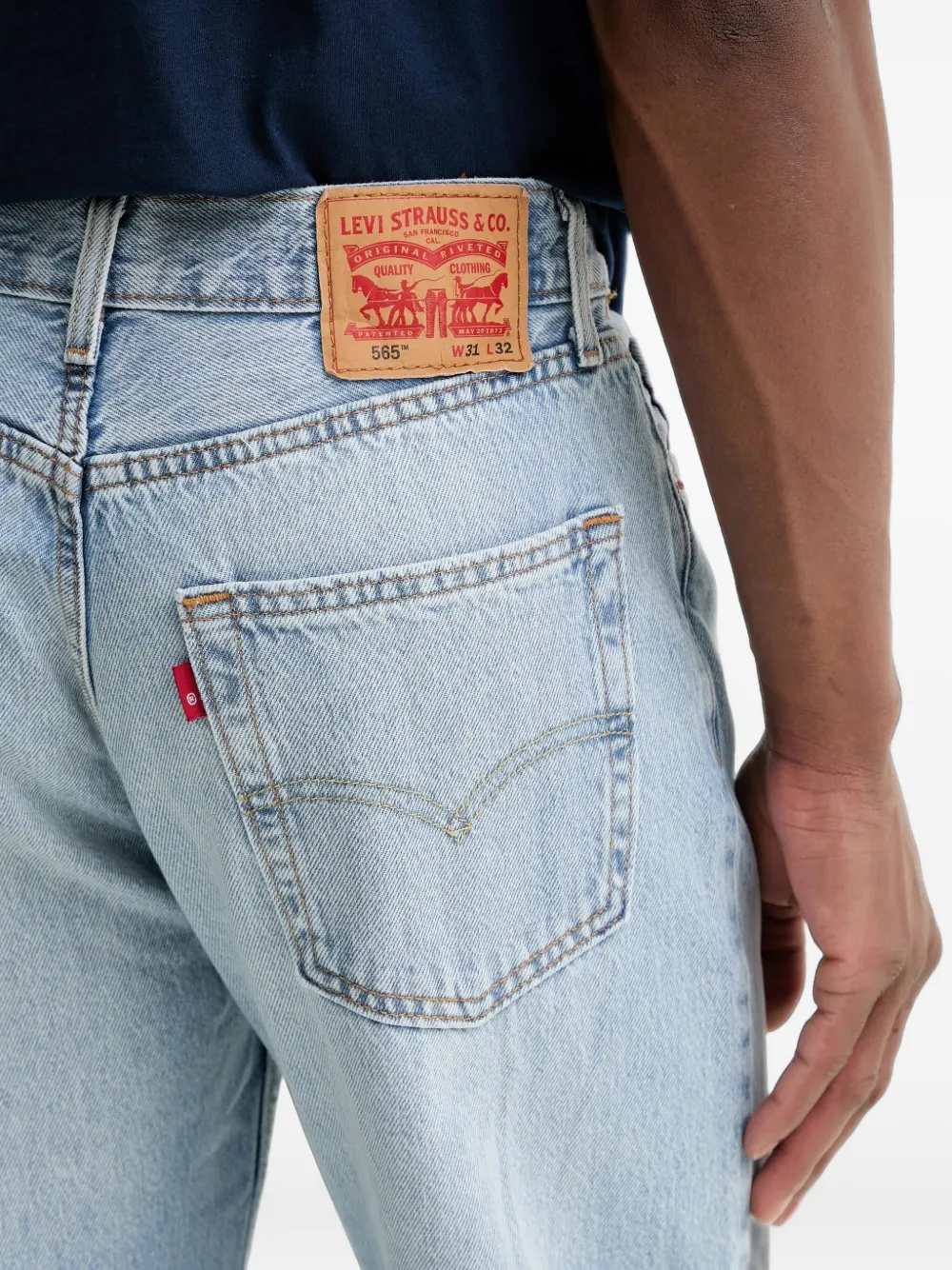 Levi's Jeans met logopatch Blauw