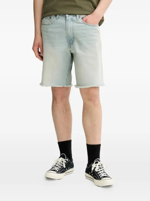 Levi's Pride 468 frayed-hem denim shorts