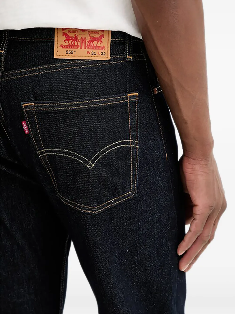 Levi's 555 straight jeans Blauw