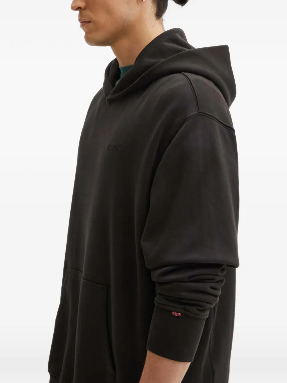 Levi's Authentic hooded logo sweatshirt Zwart