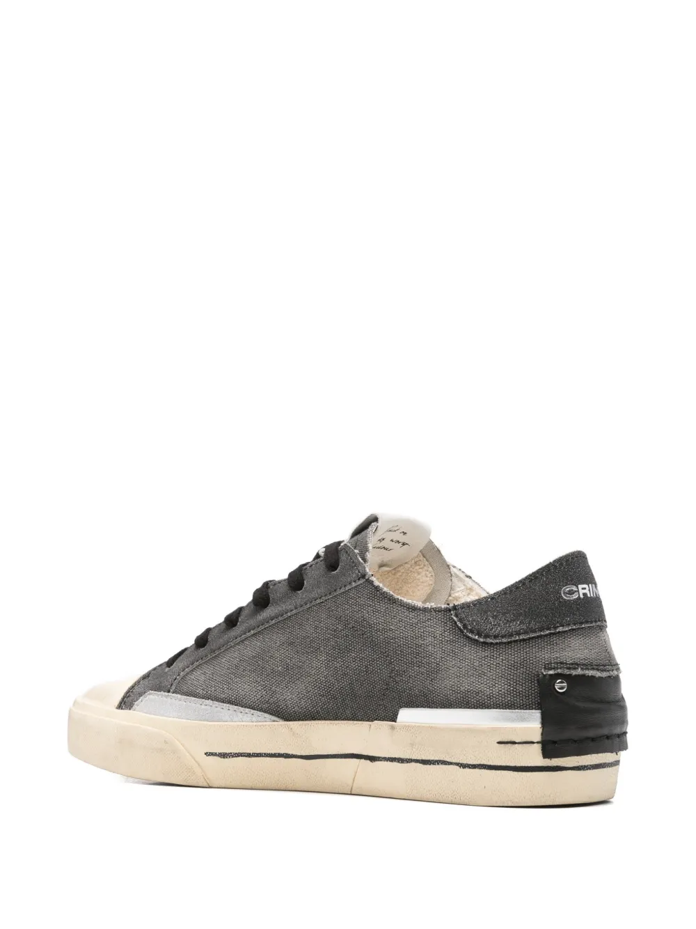 Crime London Recut leren sneakers Grijs