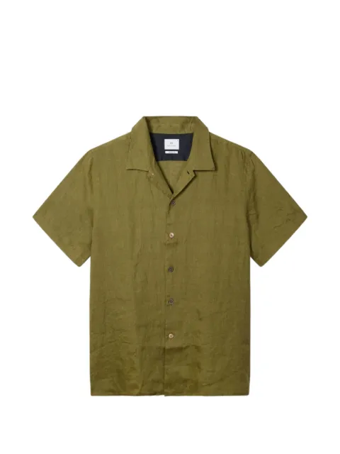 PS Paul Smith casual-fit piece-dyed linen shirt