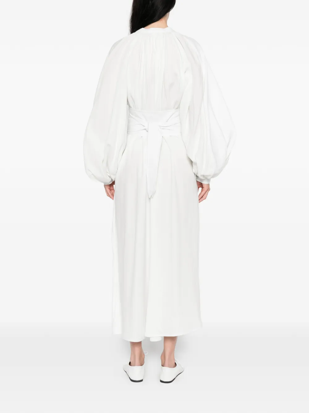 Marrakshi Life Jurk met gestrikte taille Wit