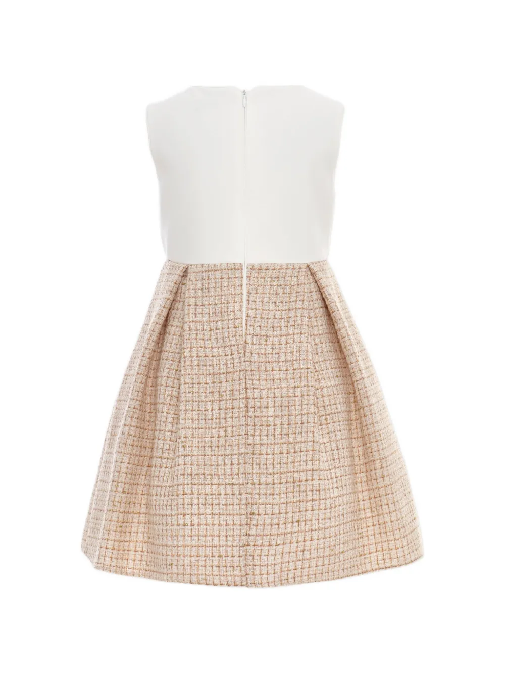 Dress & Fleur Bouclé blazer en rok set Beige