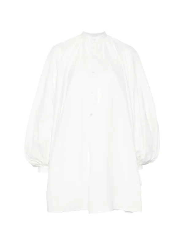 Marrakshi Life Balloon Sleeve Dress in White