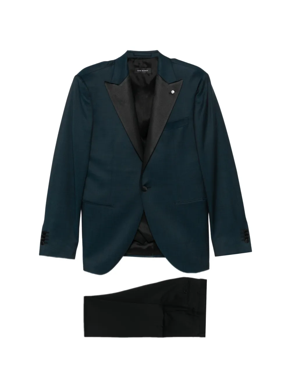 LUIGI BIANCHI MANTOVA peaked-lapel three-piece suit - Blu