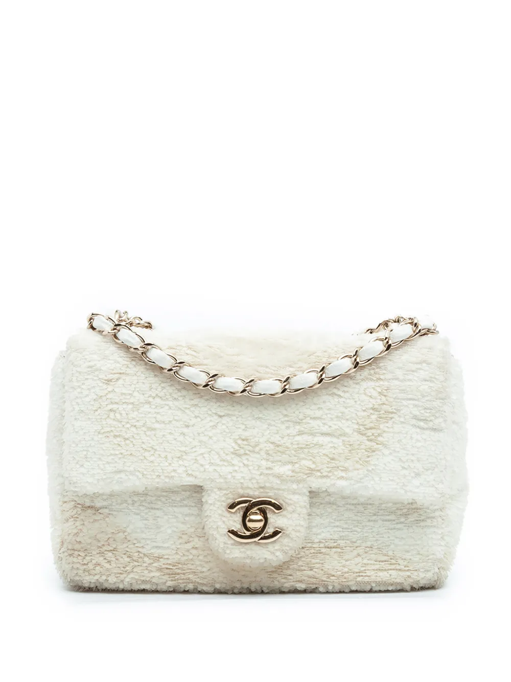 CHANEL Pre-Owned 2019 Small Sequins Single Flap crossbody bag - Marrone