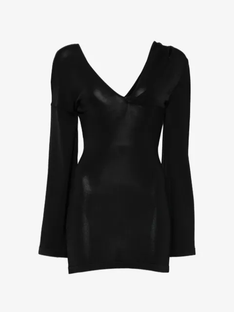 Aya Muse vestido corto con cuello en V